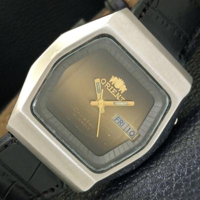 АВТОМАТИЧЕСКИЕ ВИНТАЖНЫЕ ЧАСЫ ORIENT CRYSTAL 46941 ЯПОНИЯ МУЖСКИЕ ОРИГИНАЛЬНЫЙ ЦИФЕРБЛАТ a703594-1