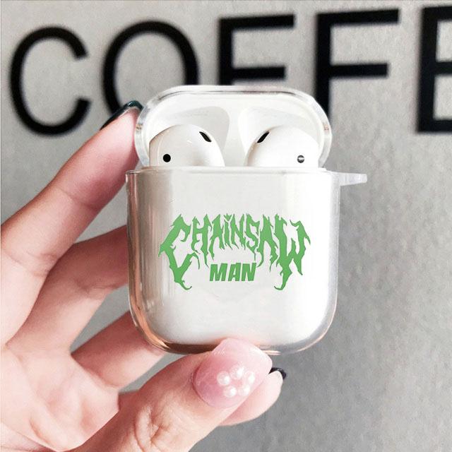 Чехол для Airpods с изображением бензопилы, мягкий защитный чехол для Airpods 1 2 3 Pro, милый мультяшный чехол Pochita Power для AirPods, чехлы в виде ракушки
