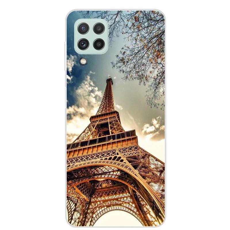 Чехол для Samsung Galaxy M22 M32 4G, задняя крышка для телефона Samsung M22, мягкий чехол для Samsung M32 4G M 22 32, черный чехол из ТПУ 6,4 дюйма