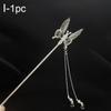 Butterfly Three-dimensional Tassel Hairpins Hair Pins Accessories Pins Ornaments Jewelry