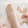 Women's Summer Thin Cotton Shallow Mouth Mesh Breathable Invisible Silicone Non Slip Heel Socks