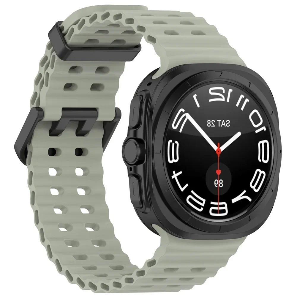 Силиконовый ремешок для Samsung Galaxy Watch Ultra Ремешок для часов 7 Ultra 47 мм Браслет Correa Ремешок для часов SM-L705F Аксессуары для ремешков часов