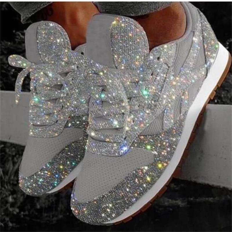 Кроссовки детские кроссовки Muffin Sequins Shoes соответствующие цвета дышащие кроссовки на платформе со стразами женские большого размера