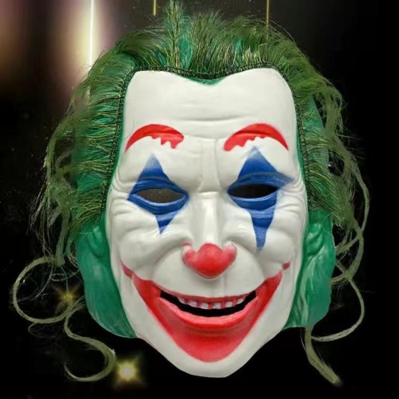 Joker Cosplay Costume Set Men - Red Suit With Vest Shirt Pants Wig Mask Stage Performance Outfit