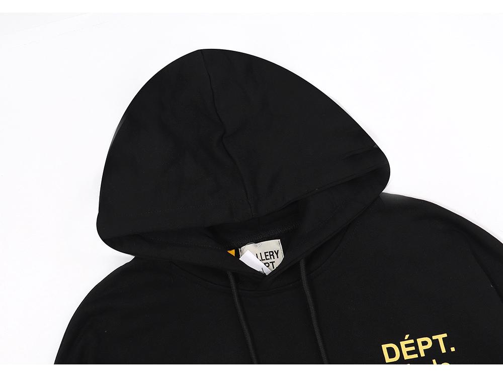 Унисекс Худи GALLERY DEPT в ретро-стиле из махровой ткани с принтом "трещины"