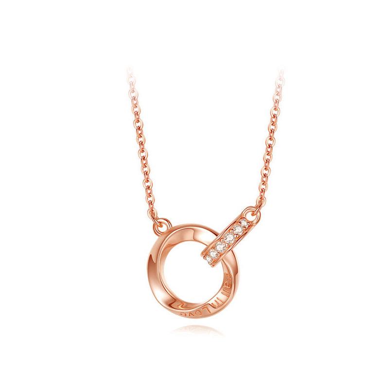 Möbius Sterling Silver Couple Necklace - Endless Love Gift for Valentine's, Christmas, Birthday