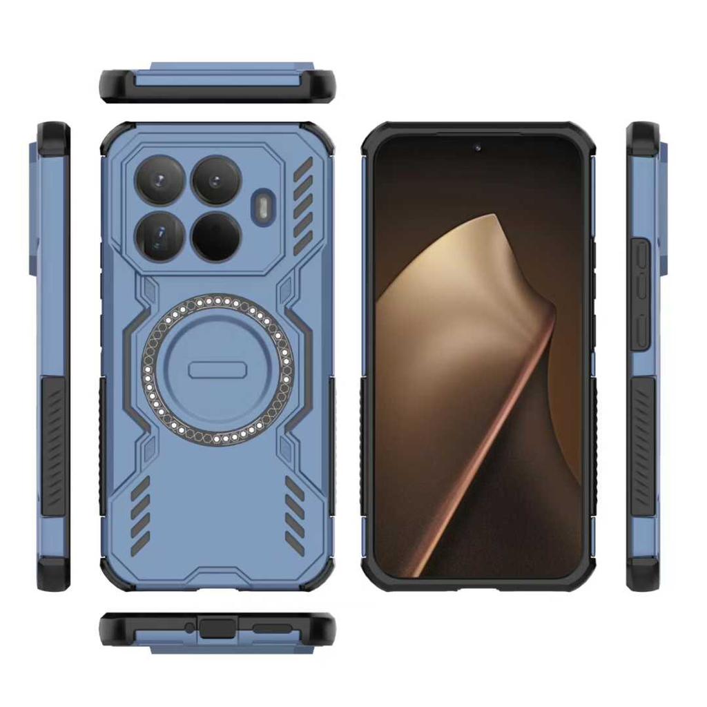 Прочный Бронированный Защитный Чехол На Заднюю Панель Для Xiaomi 15T Pro 17 ProMax Redmi Note 15 Pro Plus 15 15C Магнитный Чехол Для Беспроводной Зарядки