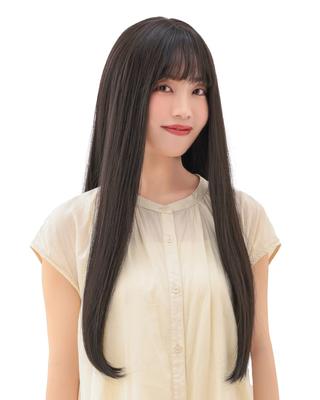 AQUADOLL JBK Японский черный длинный прямой парик-парик с черным и светлым пудингом, один размер подходит всем (wg331JBK)