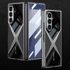 GKK Роскошный чехол с покрытием Super X для Samsung Galaxy Z Fold 7 6 Внешний экран Стекло Пластик Жесткая задняя крышка для чехла Galaxy Z Fold7