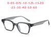 Blue Light Blocking Square Prescription Spectacles With Power Optical Nearsighted Glasses Diopter 0 -0.5 -0.75 -1.0 To -6.0