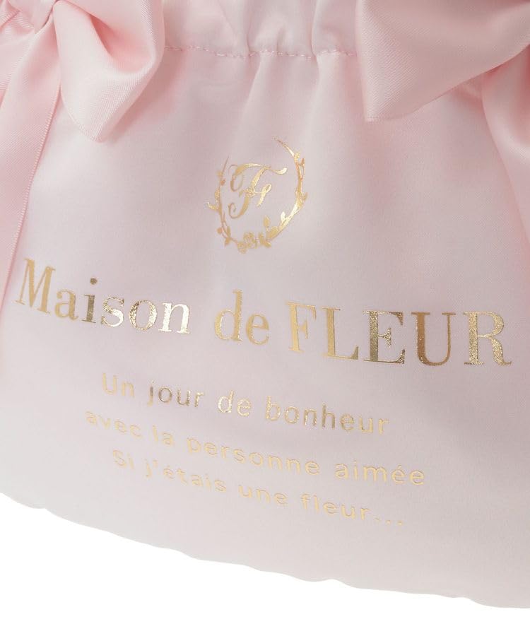 Maison de FLEUR Прозрачная сумка-тоут с двойной лентой, 2 способа ношения, Розовый, Размер F, 08001132500