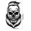 Self-adhesive Skull Vinyl Sticker for Cars, Trucks, and Computers