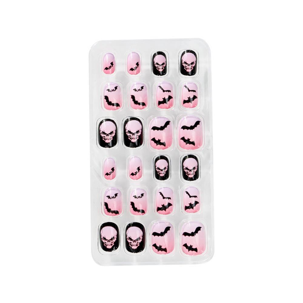 24PCS Nail Tips Reusable Nails Art Detachable Full Cover Fake Nails Press on Nails False Nail Tips