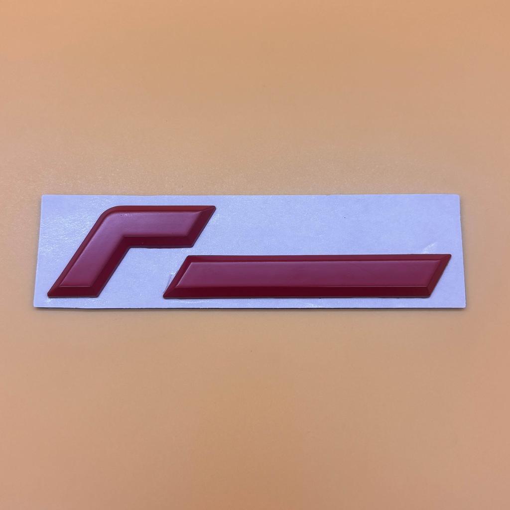 Metal R Logo Racing Line Emblem Car Body Tail Trunk Sticker Accessories For V-//W Golf Passat Polo MK4 MK5 MK6 MK7 MK8