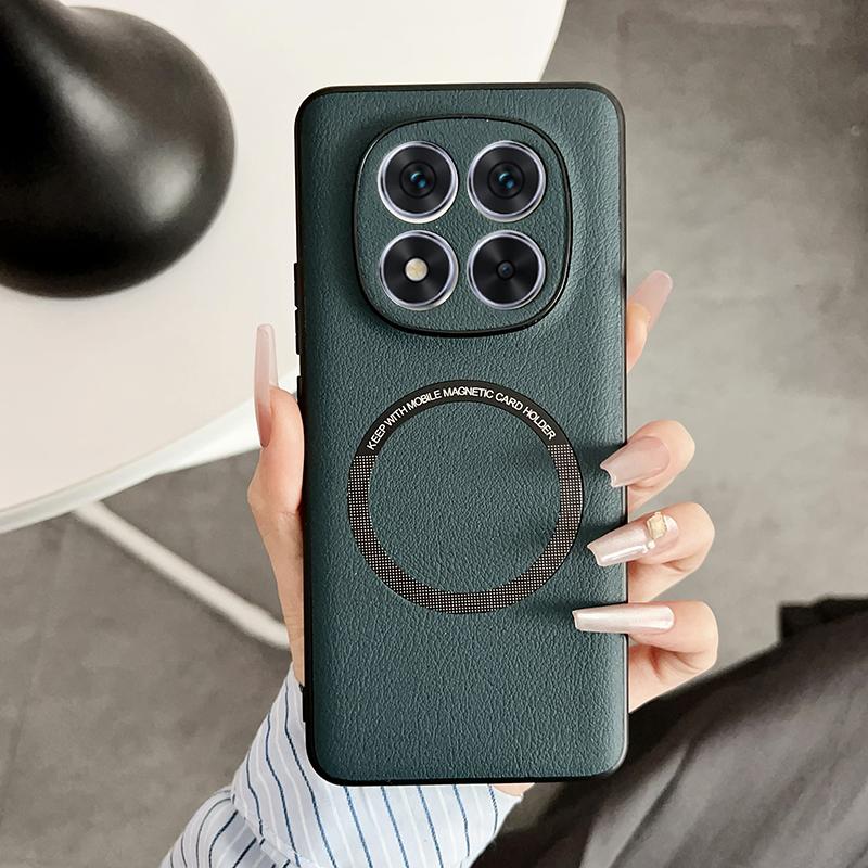 Для Xiaomi Redmi Note 14 Pro Plus чехол из искусственной кожи с беспроводной зарядкой защитный чехол для задней крышки для Redmi Note 14 14pro Shell