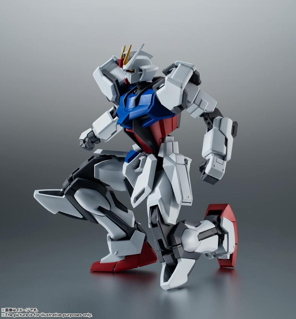 TAMASHII NATIONS ROBOT Spirits Mobile Suit Gundam SEED Strike Gundam 125mm Painted Movable Figure [SIDE MS] GAT-X105 Ver. A.N.I.M.E. Approx. PVC&ABS