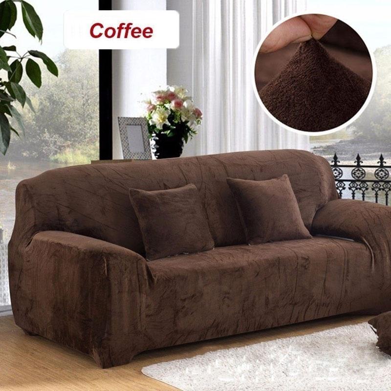 1 2 3 4 Seater Soft Stretch Chair Sofa Covers Couch Cover Elastic Slipcover Protector