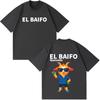 Queved0 El Baifo Album 2026 Tour Print T Shirt Unisex Unisex Fashion Tshirt Shortsleeved Cotton Casual Loose Streetwear Tshirts
