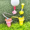 Golf Tee Cartoon Shape Lightweight Portable Colorful Anti-Lost Golf Tee Hanger