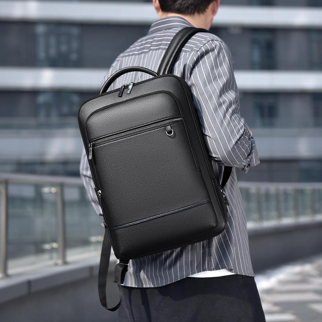 Men's High-End Business Laptop Backpack - Stylish, Large Capacity for Travel & School