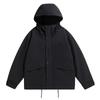 Trench Coat Men's Spring and Autumn New Hong Kong Style Trend Casual Versatile Hooded Windproof Breathable Jacket Men's Clothing