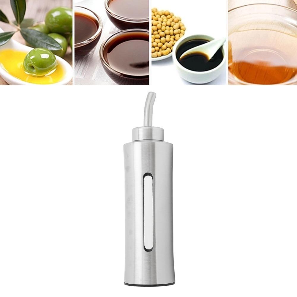 150ml Vinegar Cruet Bottle 304 Stainless Steel Liquid Condiment Holder Home Use