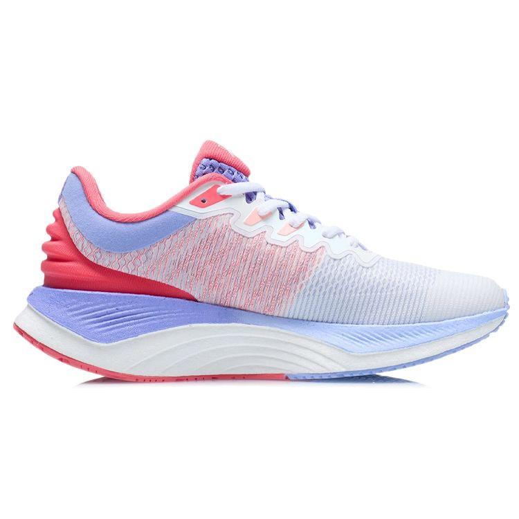 Li Ning Yue Ying светоотражающие амортизирующие нескользящие износостойкие низкие кроссовки для бега женские кроссовки белые красные фиолетовые ARHR128-6