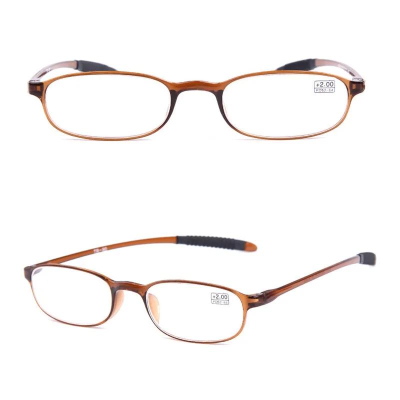 Очки для чтения в овальной оправе малого размера в стиле ретро, ультралегкие с прозрачными линзами, очки для пресбиопии, оправа для очков, унисекс, для пожилых, подарки