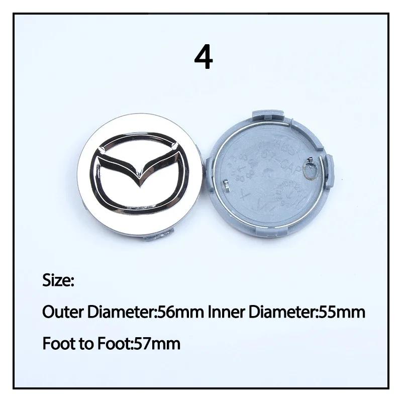52 мм 56 мм Колпачки центральных отверстий колесных дисков для Mazda Atenza MX3 CX5 2 3 6 323 626 RX8 CX3 RX7 Protege Axela Speed 6