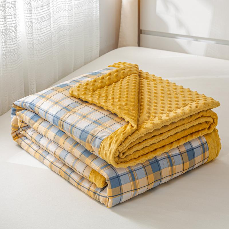 Стираный хлопок и лен, летние бобы, летнее прохладное одеяло, дышащее, тонкое одеяло с кондиционером для дома, одеяло с ворсом из ледяного шелка, летнее одеяло