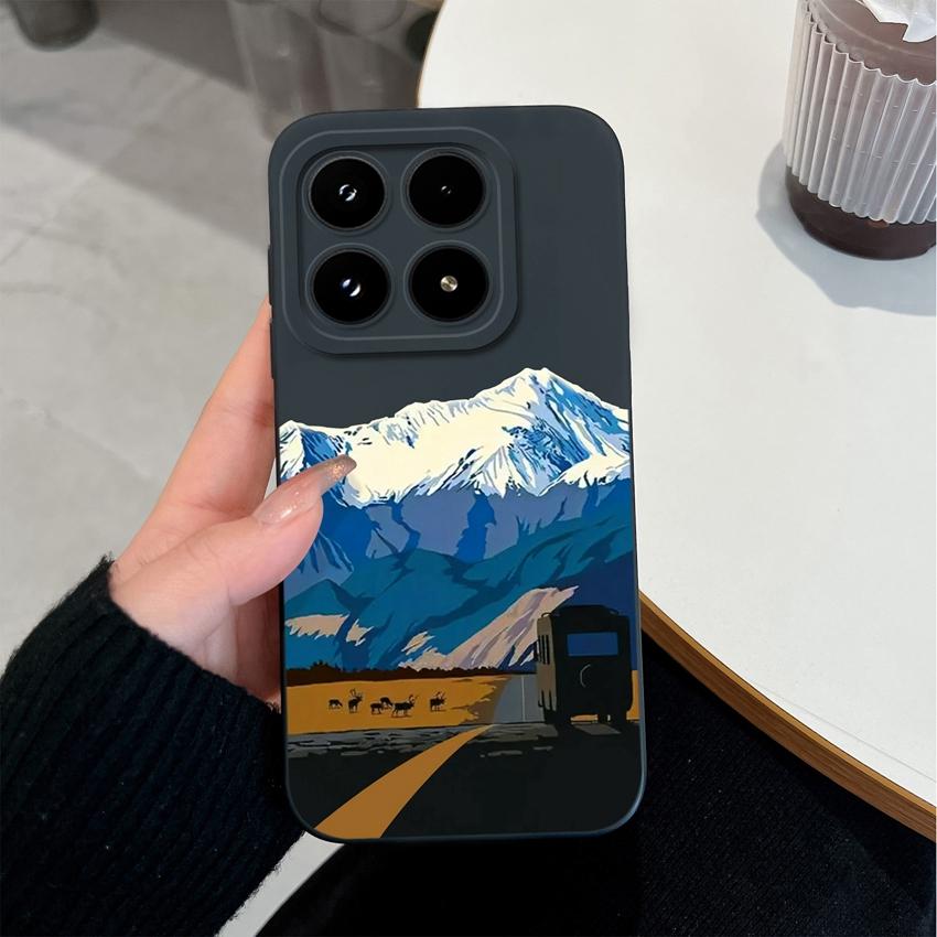 Для Xiaomi 17 Pro Max Poco C71 C75 M7 M8 F7 F8 14 14T 15 15T Чехол Ретро Леопардовый Принт Премиальный Жидкий Силикон Защита от Падений Чехол для Xiaomi