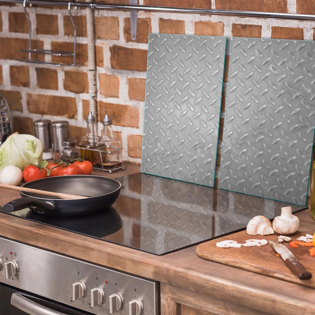 GLASS CUTTING BOARD 2x 30x52 PATTERN