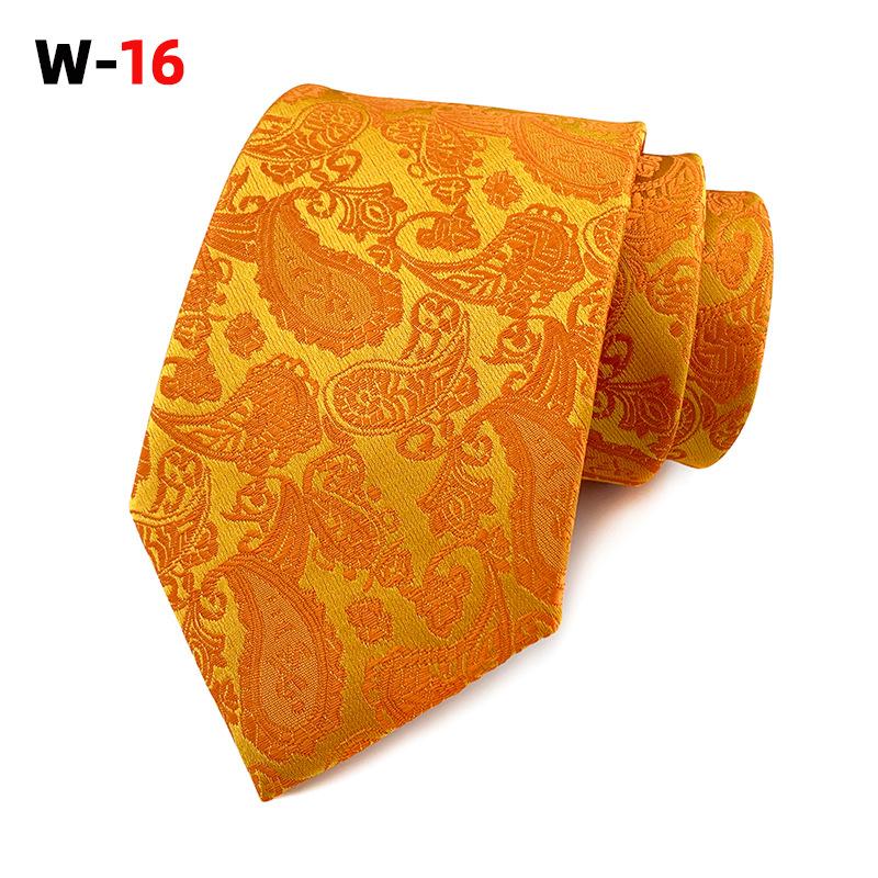 Галстук мужской из полиэстера с узором пейсли и цветком кешью, 18 цветов