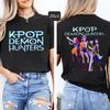 New Hot Anime Kpop Demon Hunters Mira Rumi Zoey T-shirts Fashion Women Girls Summer Tee Shirt Unisex Casual Short Sleeve Tops