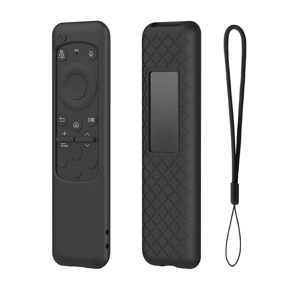 Remote Control Case Silicone Remote Control Cover Protector Shockproof with Lanyard for Samsung BN59-01432A 01432B