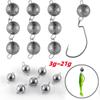 Fishing Weight Sinker Swivel Round Ball Sinkers with Snaps Deep Water Bullet Weight Jig Saltwater Freshwater DIY Fishing Tackle
