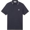 Ss25 Compass Logo Patch Short Sleeve Polo Shirt Men Polo Shirts Navy-Blue K1S1522002SCS0018-V0020