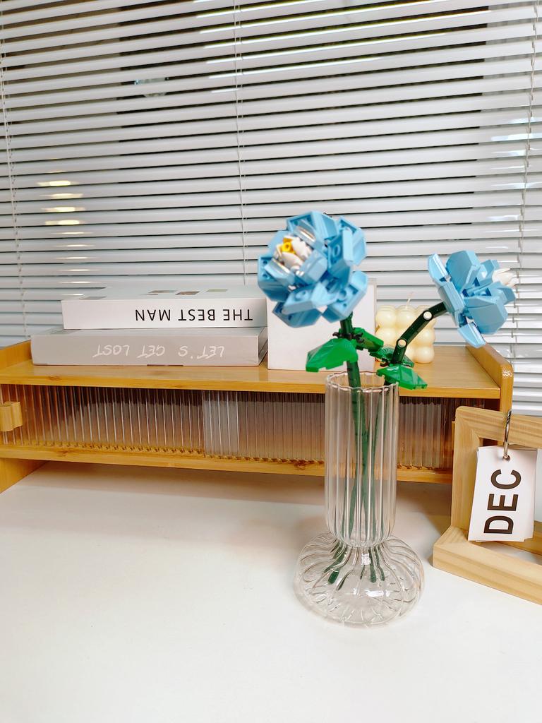 Букет из вечной розы и подсолнуха, конструктор, мини-кирпичики DIY для взрослых, невянущий подарок на День святого Валентина, годовщину, декор для дома