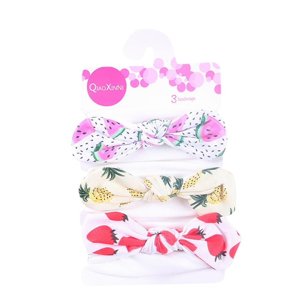 3 шт., повязка на голову с бантом для новорожденных девочек и мальчиков, аксессуары для головных уборов