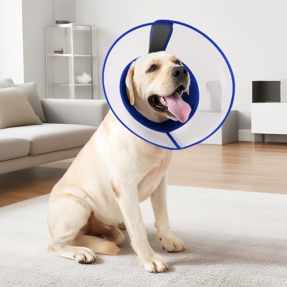 Breathable Dog Elizabethan Collar Adjustable Recovery Collar Protective Collar  Wound Recovery