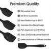 600f High Heat-resistant Premium Silicone Spatula Set, Seamless Design Non-stick Rubber With Cooking/baking Utensil Set Of 4 less