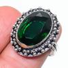 Натуральный Хромовый Диопсид Драгоценный Камень 925 Стерлинговое Серебро Ювелирное Кольцо Размер 7 t3j58