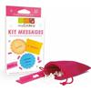 Cookie Message Kit - SCRAPCOOKING - Fuchsia - 85 Characters - Velvet Bag Included - Practical