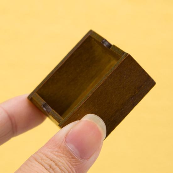 1:12 кукольный домик, миниатюрная игрушка, деревянная корзина для хранения, модель, имитация деревянной рамы, мебельные аксессуары, детские игровые игрушки