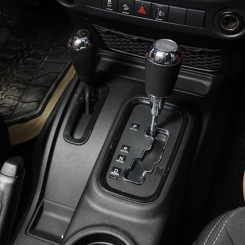 ABS автомобильная отделка шестерен, декоративная наклейка, подходит для Jeep Wrangler JK 2011-2017, аксессуары для интерьера