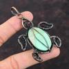Кулон из варисцита, медная проволока, кулон в виде черепахи ручной работы, медные украшения из варисцита, замечательный кулон с драгоценным камнем, подарок для мамы