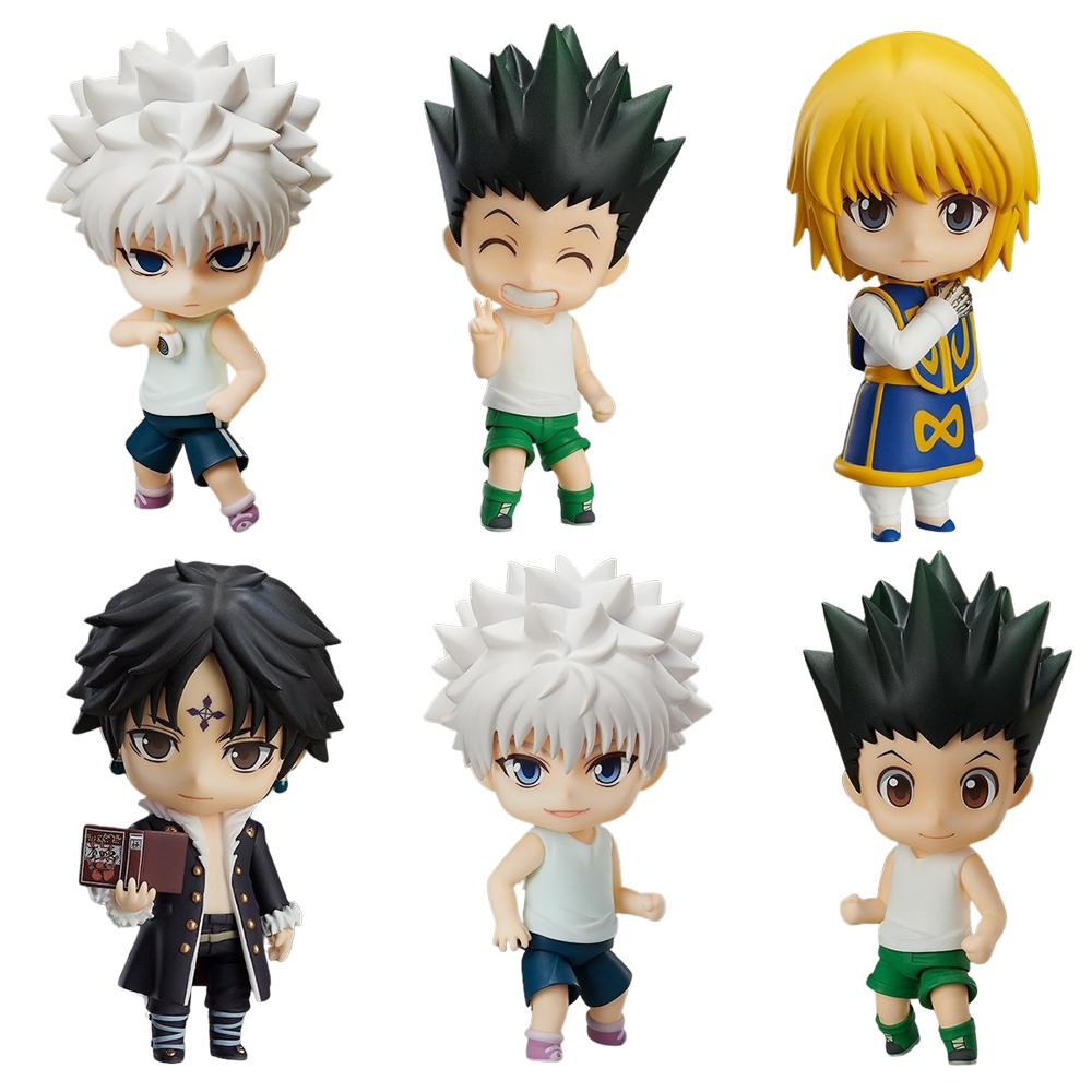 6 шт./1 набор Аниме HUNTER×HUNTER Фигурка Killua Zoldyck Игрушка Chrollo Lucilfer Модель GON FREECSS Кукла Фигурка Действия Kurapika Набор