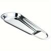 1pc Stainless Steel Fan-shaped Tray Extra Thick Spoon Holder Food Clip Holder Buffet Clip Holder Tableware Rack