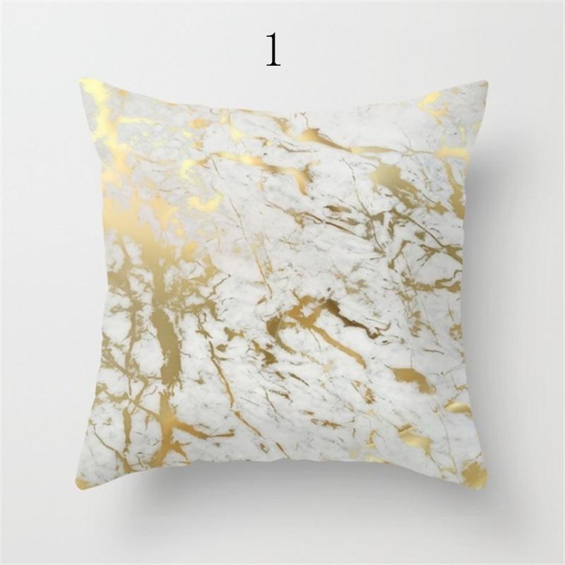 Роскошная наволочка из мрамора с красочным узором из камней для домашнего декора 18 дюймов