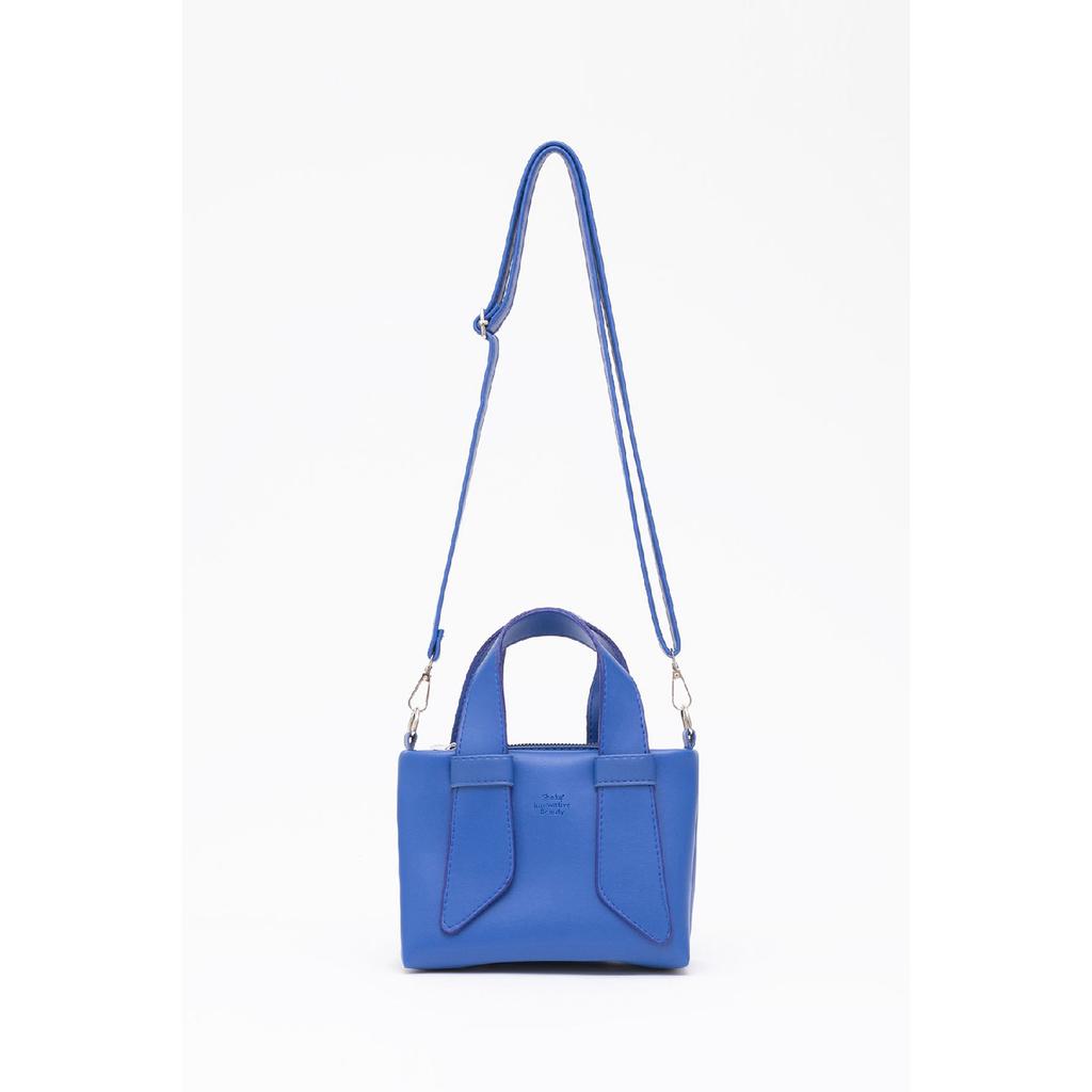 Black Shk60 Artificial Leather Single Compartment Double Handle Handbag And Crossbody Shoulder Bag L:14W:21W:8 Cm